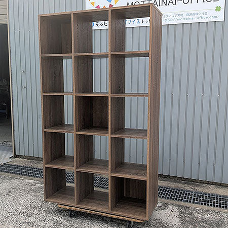 木製棚 シェルフ 5段3列 幅1080✕奥行390✕高さ1800㎜[CB-119]
