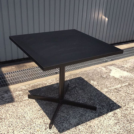 正方形カフェテーブル ブラック 幅800✕奥行800✕高さ730mm[MT-135