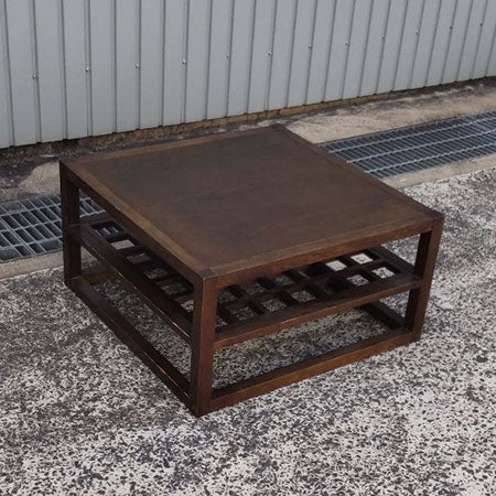 正方形センターテーブル  幅670✕奥行670✕高さ350mm 天板木製[MT-138]
