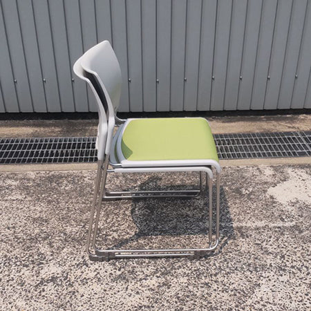 ミーティングチェア DC-10シリーズ グリーン 2脚セット[MC-185 ミーティングチェア DC-10シリーズ グリーン 2脚セット[MC-185