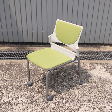 キャスター付きミーティングチェア ナイキE27シリーズ グリーン