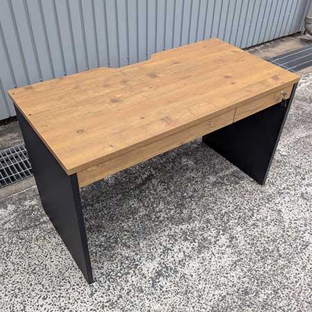 オフィスデスク ペスパ2.0 幅1200×奥行600✕高さ720mm ブラック[DS-141]