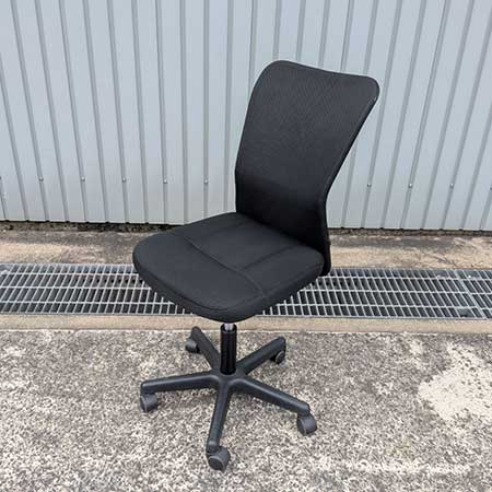 ワークチェア チャットチェア メッシュ ブラック 腰当欠品[OC-086]