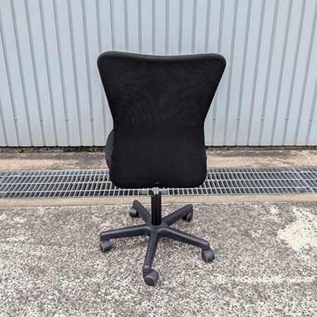 ワークチェア チャットチェア メッシュ ブラック 腰当欠品[OC-086]