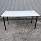 テーブル IKEA 幅1500✕奥行750✕高さ703㎜ 天板ホワイト✕脚ブラック[MT-227]