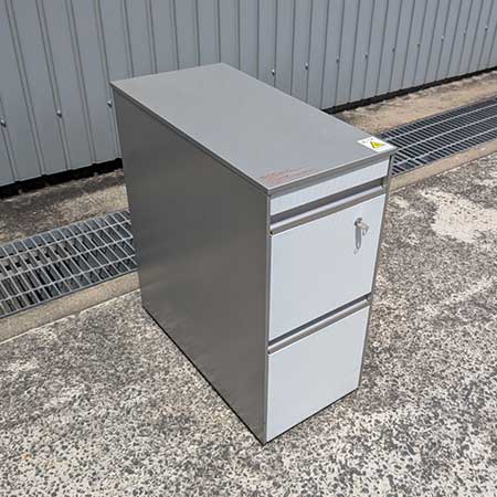 ワゴン デスクワゴン グレー 幅292✕奥行594✕高さ643mm[WG-050]