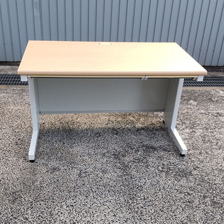 オフィスデスク プラス フラットライン ナチュラル 幅1200✕奥行700✕高さ700mm[DS-104]