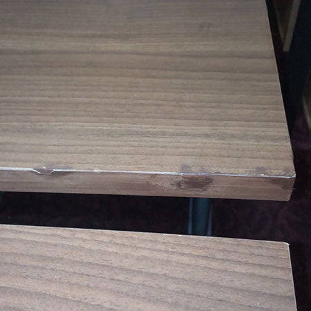 リペア品　オフィスデスク DESIGNA (デザイナ) ダークウォルナット 幅1200✕奥行700✕高さ720mm [DS-094]