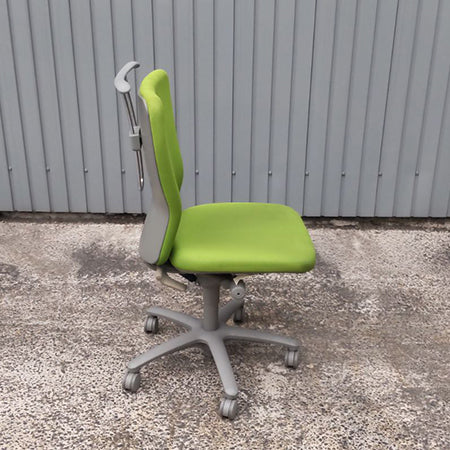 オフィスチェア オカムラ カロッツァ ハンガー付き グリーン リペア品[OC-295]