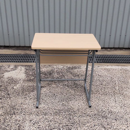 学習机 棚付き スクールデスク 幅650✕奥行450✕高さ700mm ナチュラル[DS-108]