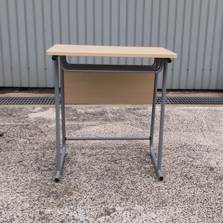 学習机 棚付き スクールデスク 幅650✕奥行450✕高さ700mm ナチュラル[DS-108]