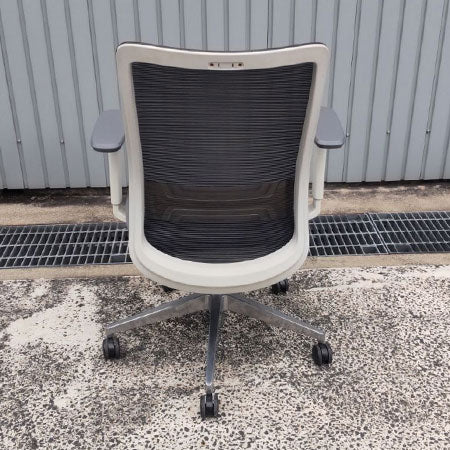 オフィスチェア ワークチェアK11-GMW BK 肘付き[OC-299]