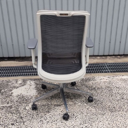 オフィスチェア ワークチェアK11-GMW BK 肘付き ハンガー付き[OC-298]