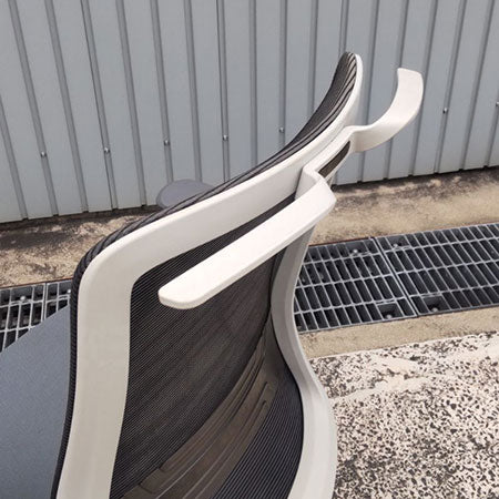 オフィスチェア ワークチェアK11-GMW BK 肘付き ハンガー付き[OC-298]