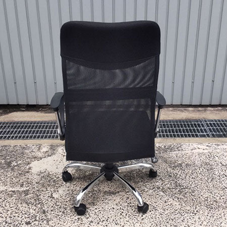 ハイバックオフィスチェア メッシュ ブラック[OC-300]