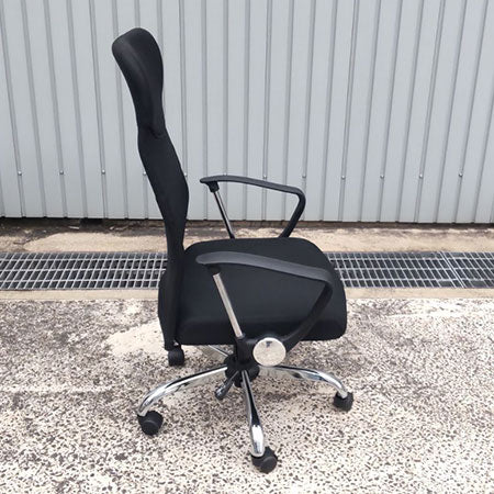 ハイバックオフィスチェア メッシュ ブラック[OC-300]