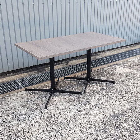 テーブル 幅1400✕奥行750✕高さ720mm グレー[MT-176]