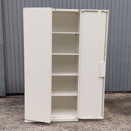 キャビネット 両開き ホワイト okamura 幅900✕奥行450✕高さ1850mm[CB-101]