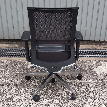 オフィスチェア KOKUYO エントリー 肘付き ブラック[OC-305]