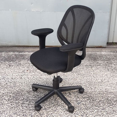 オフィスチェア 肘付き オルテ OT-005 ブラック[OC-306]