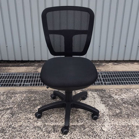 オフィスチェア メッシュ FRENZ CF-2M 肘無し ブラック[OC-310]