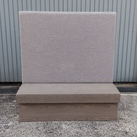 ロビーベンチ ハイバックソファ 2人用 グレー[SO-061]