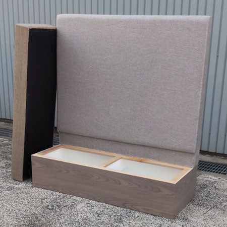 ロビーベンチ ハイバックソファ 2人用 グレー[SO-061]