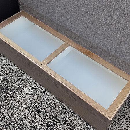 ロビーベンチ ハイバックソファ 2人用 グレー[SO-061]