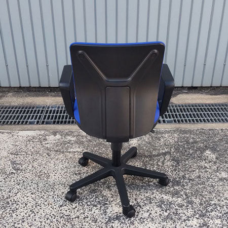 オフィスチェア KOKUYO AXB-R3 肘付 ブルー[OC-319]