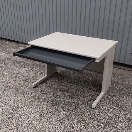 オフィスデスク KOKUYO 幅1000✕奥行700✕高さ700mm グレー 引き出し1枚[DS-115]