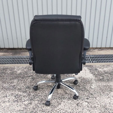 役員チェア エグゼクティブチェア 合皮レザー 跳ね上げ肘[OC-326]