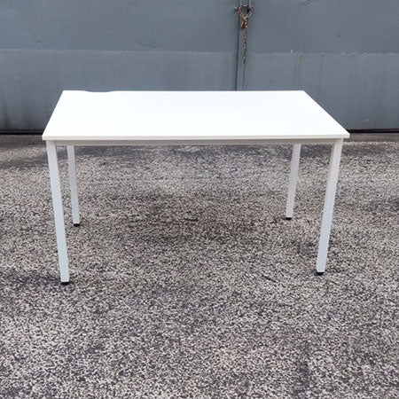 オフィスデスク PLUS ワーキングテーブル 幅1200✕奥行700✕高さ700mm ホワイト[DS-119]