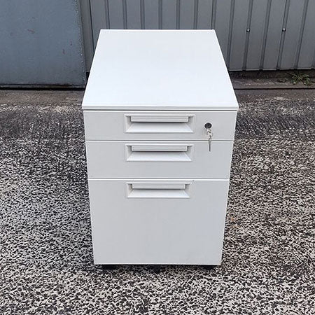 ワゴン デスクワゴン PLUS SH-046SC-3 ホワイト 幅396✕奥行577✕高さ603mm[WG-044]