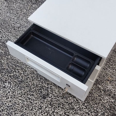 ワゴン デスクワゴン PLUS SH-046SC-3 ホワイト 幅396✕奥行577✕高さ603mm[WG-044]