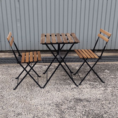 屋外用テーブル＆チェア2脚セット IKEA テルノー[MT-192]