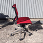 オフィスチェア okamura バロン ローバック レッド ポリッシュフレーム[OC-346]