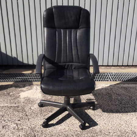 役員チェア レザーチェア エグゼクティブチェア ブラック[OC-350]