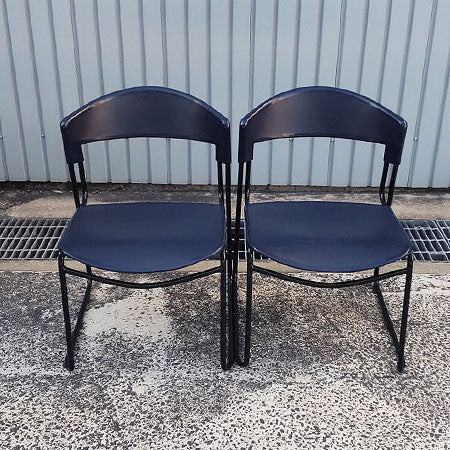 スタッキングチェア スチールケース assisa ブルー[MC-229]