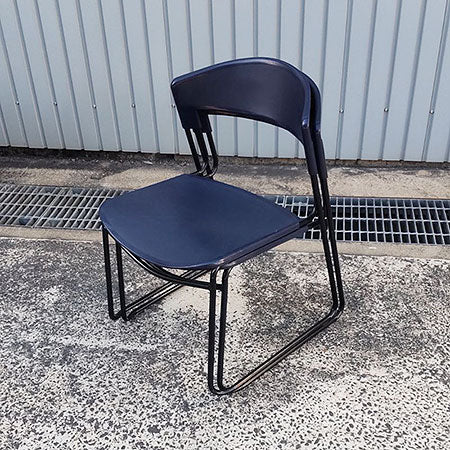 スタッキングチェア スチールケース assisa ブルー[MC-229]