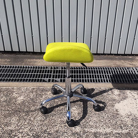 昇降式丸椅子 キャスター付きスツール グリーン[MC-231]