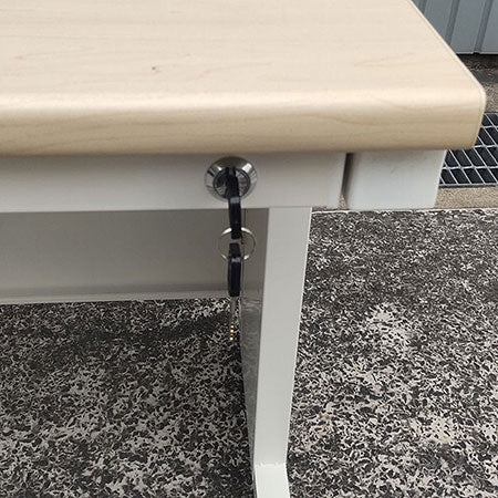 オフィスデスク 幅1000✕奥行600✕高さ700㎜ 引き出し２つ[DS-124]