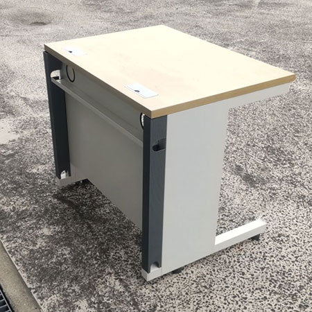 オフィスデスク 幅1000✕奥行600✕高さ700㎜ 引き出し２つ[DS-124]