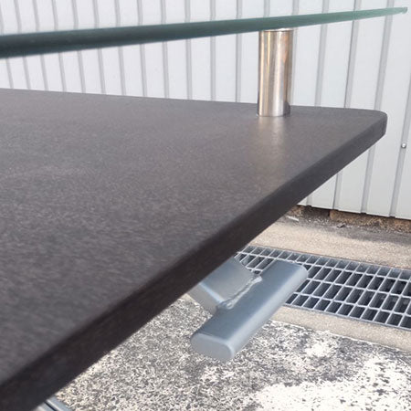 ミーティングテーブル 高さ調節可能なガラステーブル [MT-019]