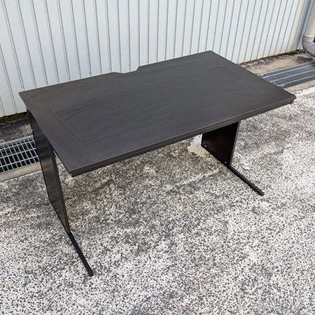 オフィスデスク 幅1400✕奥行700✕高さ700mm ダークブラウン[DS-137]