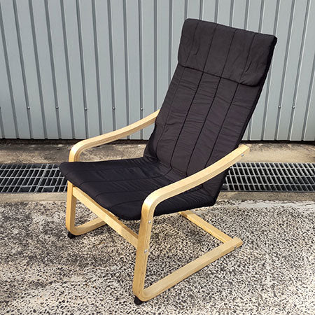 イケア POANG 布張り１人掛けソファー リラックスチェア（中古良品） 【リサイクルショップサルフ】 - チェア