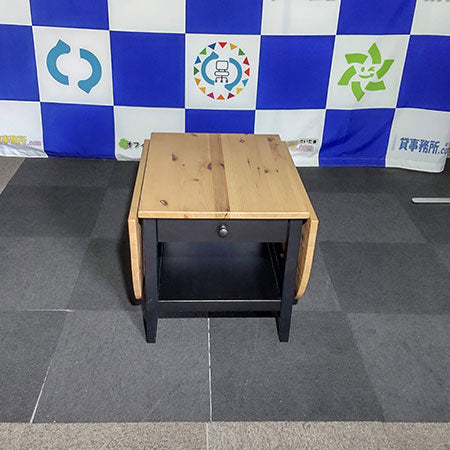 【中古0円無料】IKEA アルケルストルプ コーヒーテーブル 伸縮可能なローテーブル [MT-080]