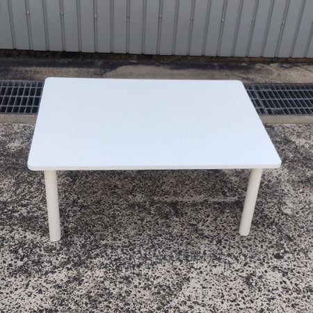 【完売・美品】ニトリ　ローテーブル ニトリ 幅80cm 木製ローテーブル ハロー(ホワイト) : ニトリ