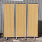 ローパーティション 3連折りたたみパーテション 木目調 幅1800✕高さ1800mm[PA-034]