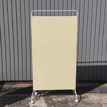 ローパーティション 布製 幅800✕高さ1600mm アイボリー 2枚セット[PA-031]