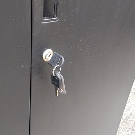 キャビネット 両開き ブラック 幅900✕奥行400✕高さ1850mm[CB-100]